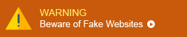 WARNING - Beware of fake websites
